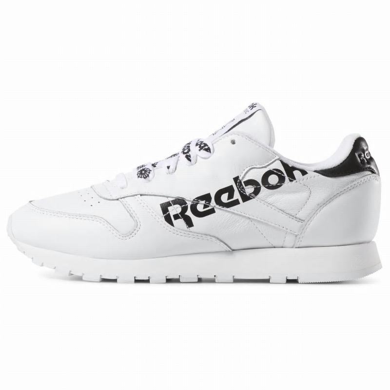 Tenisi Reebok Classic Leather Dama Albi/Negrii Romania LX6893CZ